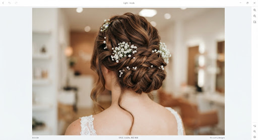 Elegant styled updo